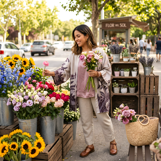 Cedar Bloom | Batik Kimono Outerwear