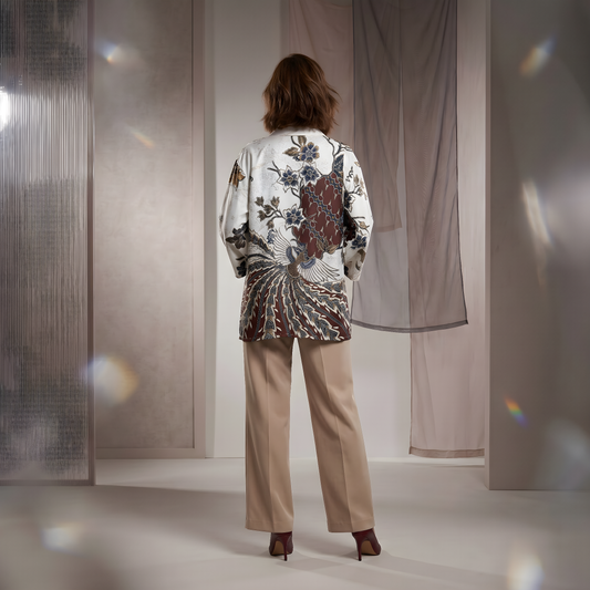 Winter Hanami | The Batik Haori Project (Short Kimono)