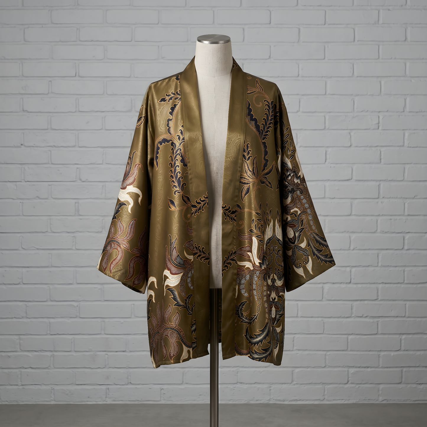 Mediterranean Olive | Batik Kimono Outerwear