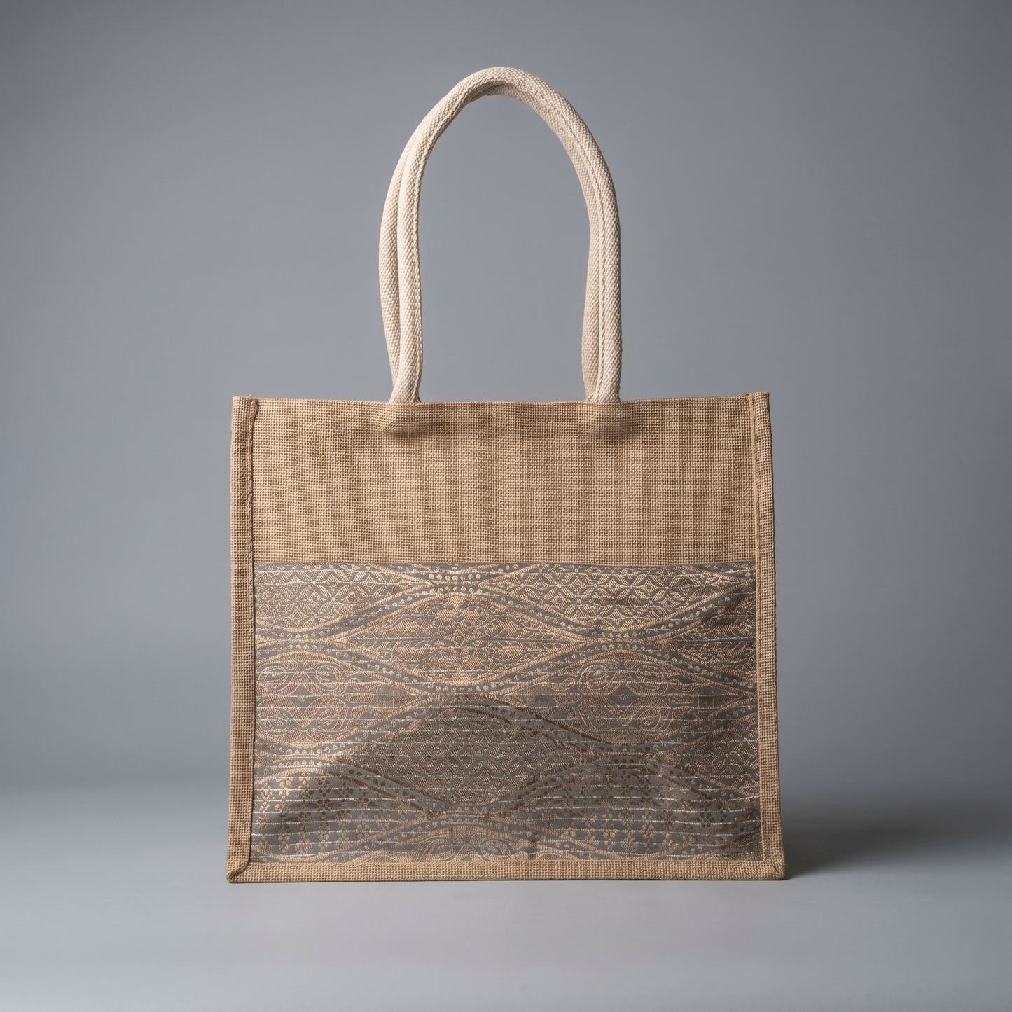 Gold Dust Jute Tote Bag