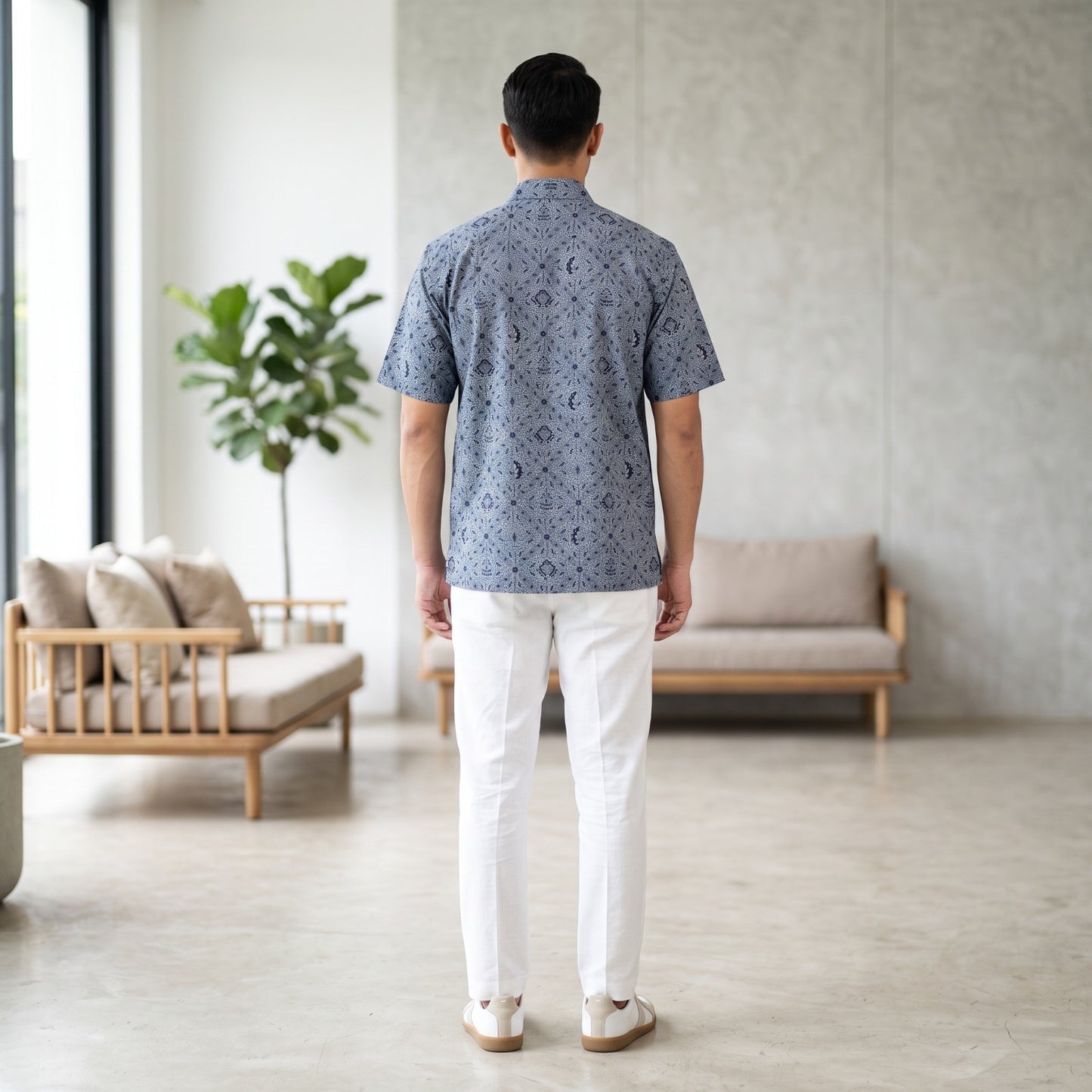 Sky Sidomukti | Men | Batik Relaxed-Fit Short-Sleeve Shirt