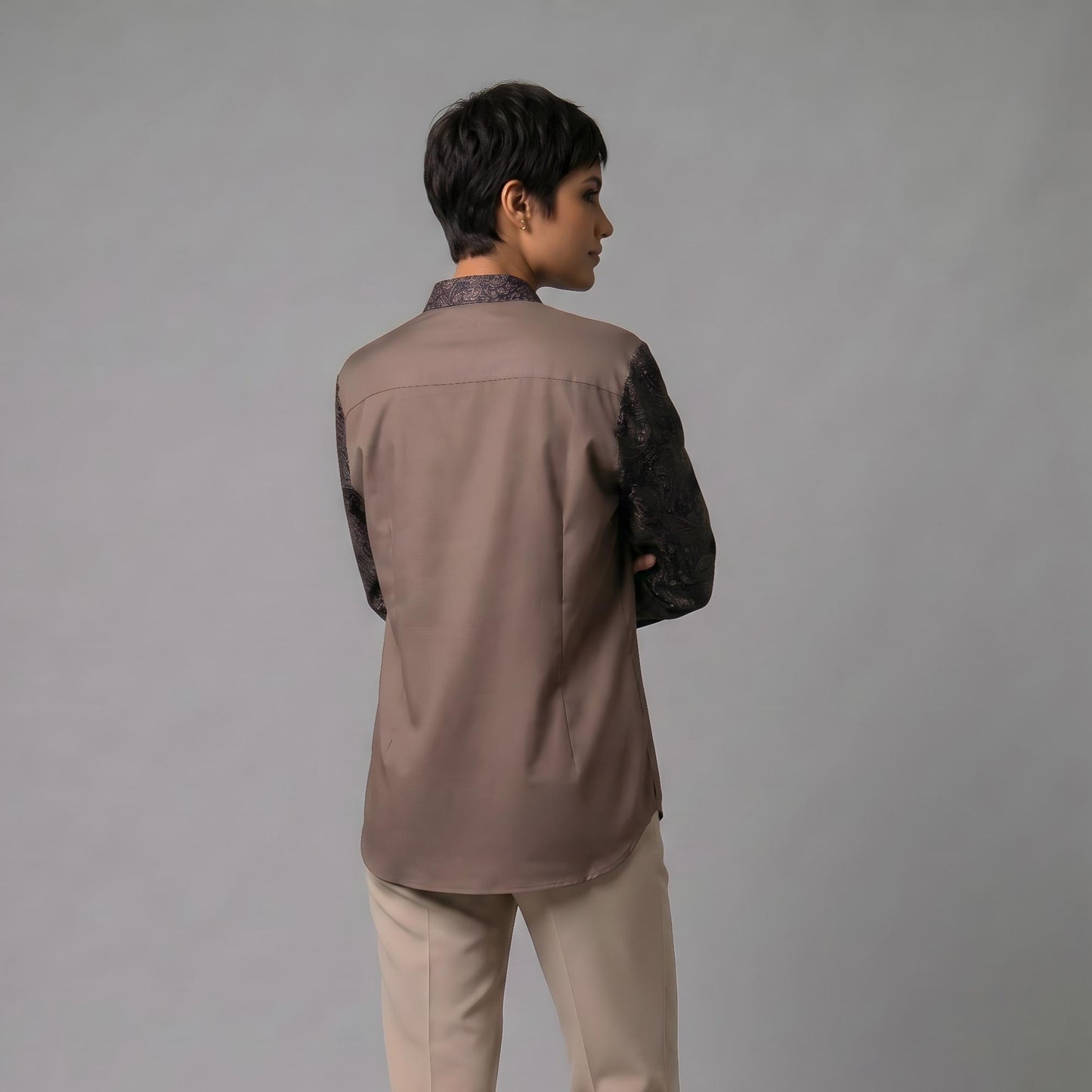 Chai Midnight | Mandarin Collar Long-sleeve Women