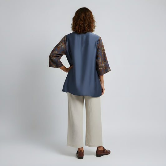 Blue Moon | Batik Kimono Outerwear