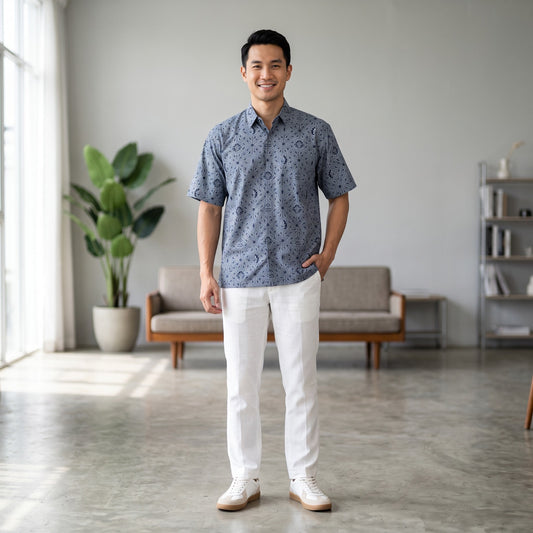 Sky Sidomukti | Men | Batik Relaxed-Fit Short-Sleeve Shirt