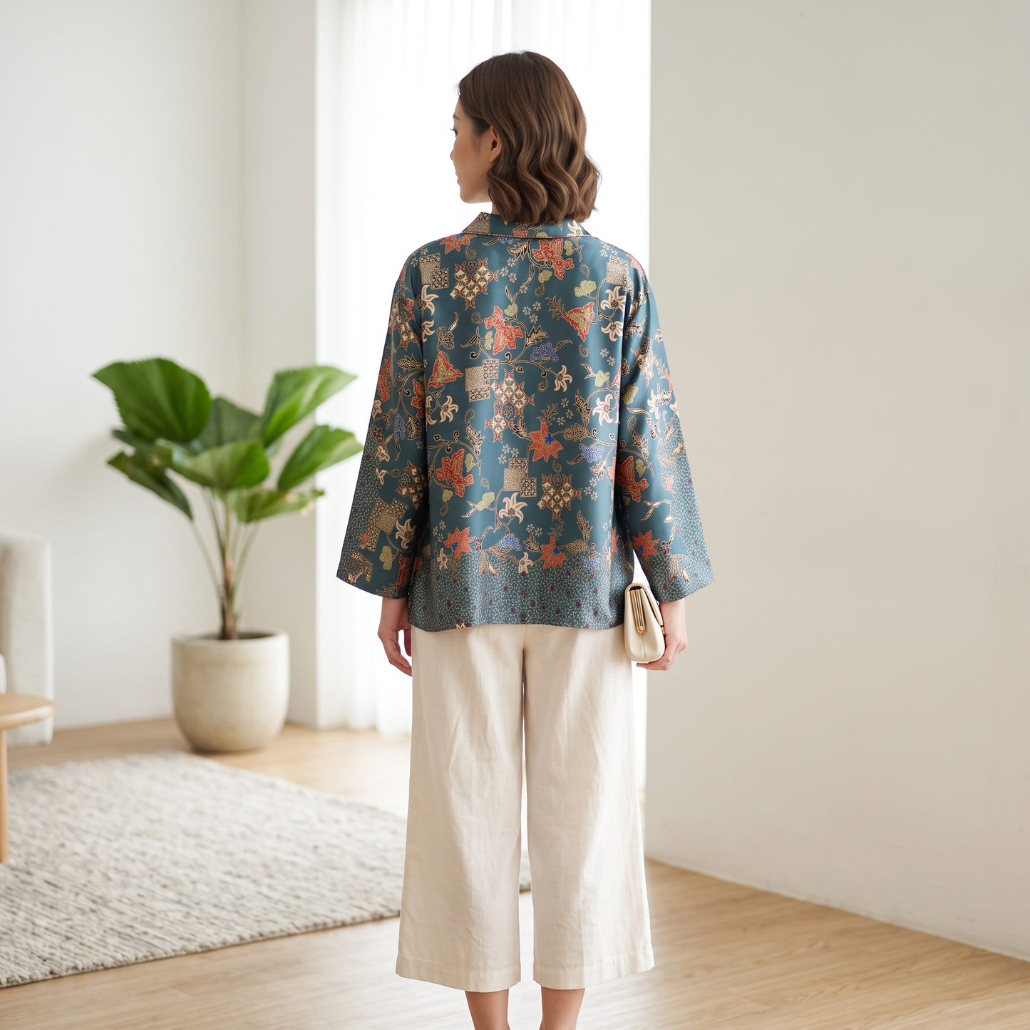 Biru Flora | The Batik Haori Project
