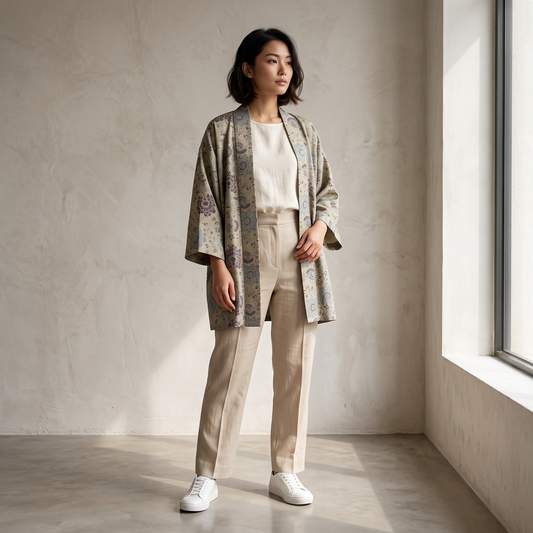 Amethyst Lotus | Batik Kimono Outerwear