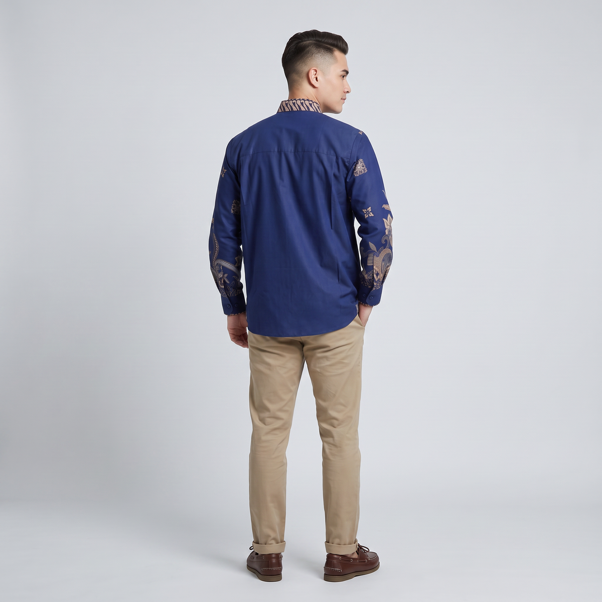 Prabu Indigo | Men | Batik Long-Sleeve Shirt