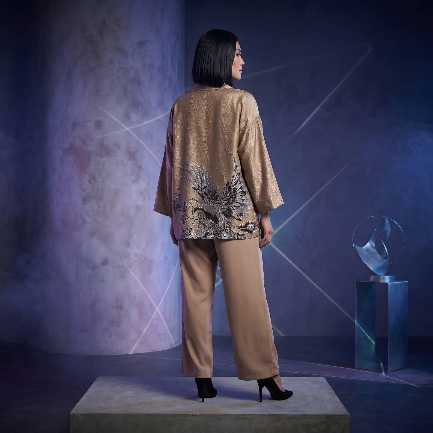 Bumi Crimson | The Batik Haori Project (Short Kimono)