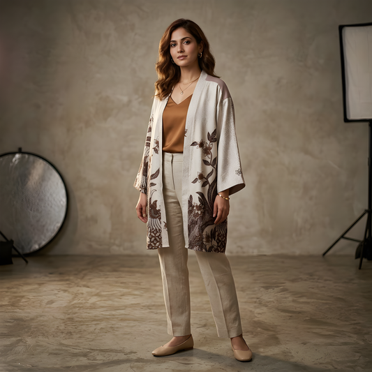Cedar Bloom | Batik Kimono Outerwear