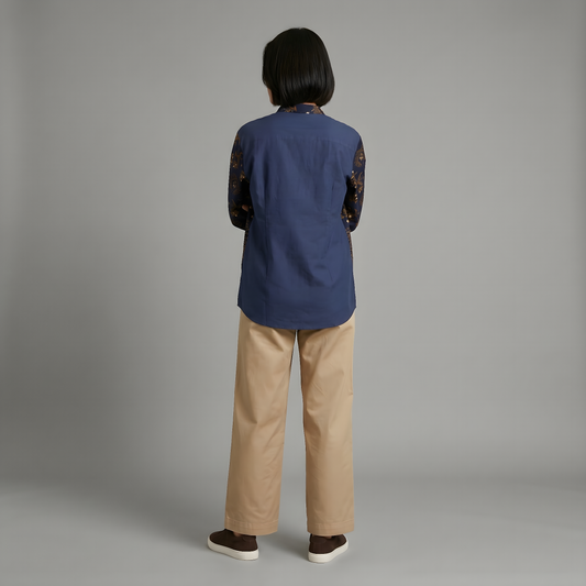 Java Twilight | Mandarin Collar Long-sleeve Women