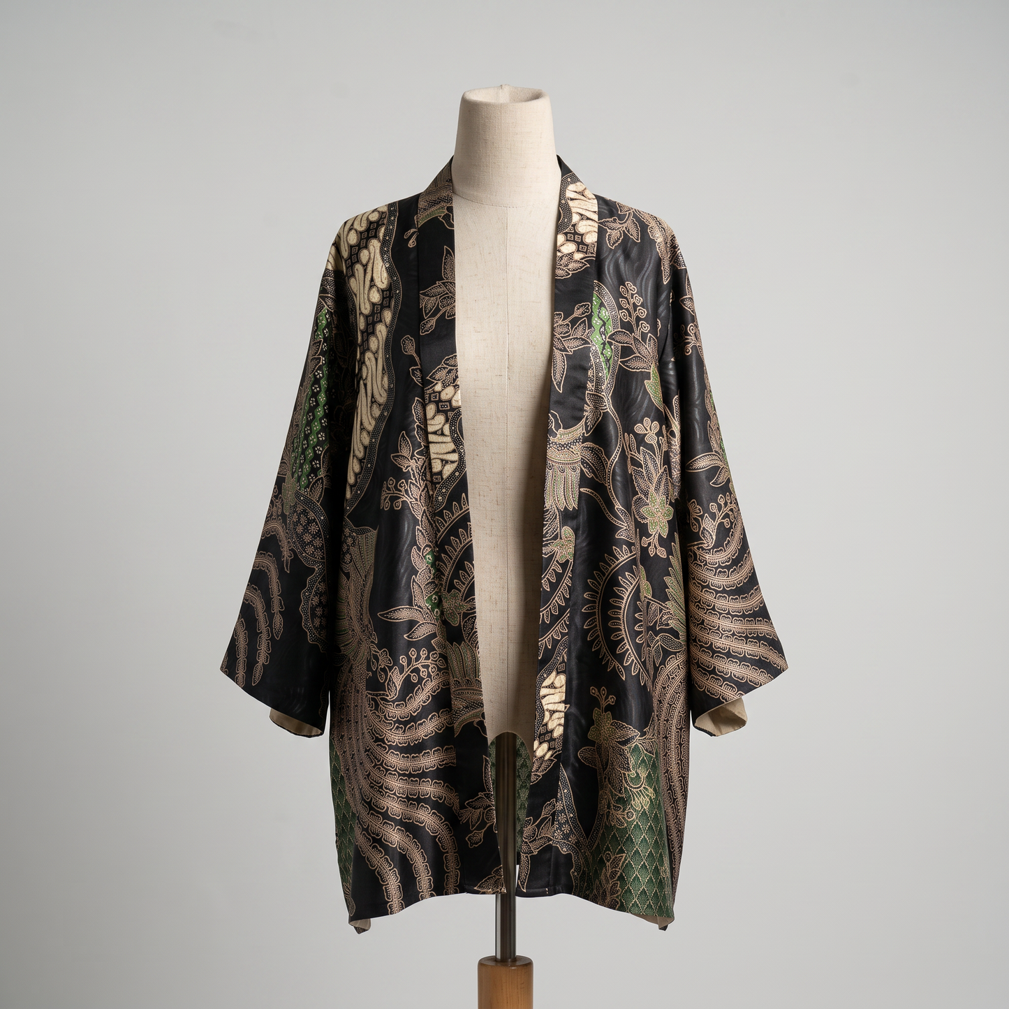 Emerald Dusk | Batik Kimono Outerwear