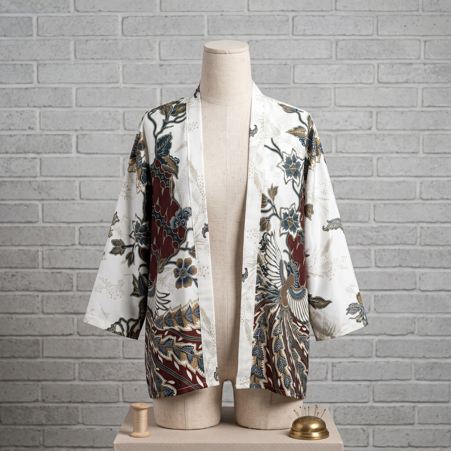 Winter Hanami | The Batik Haori Project (Short Kimono)