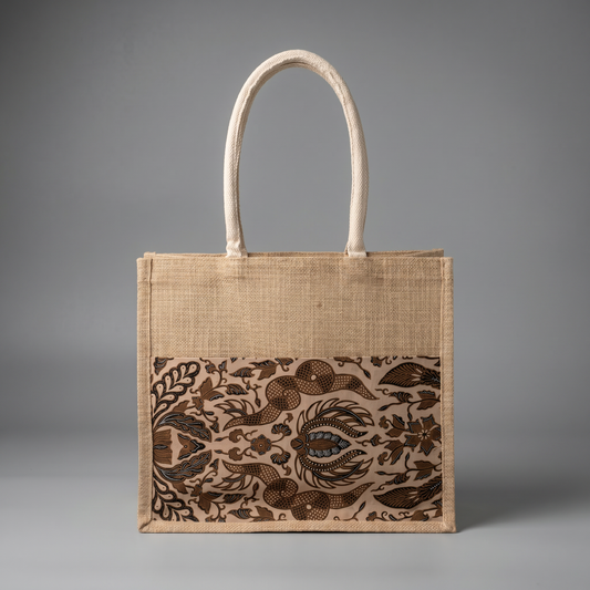 Sogan Straw Jute Tote Bag