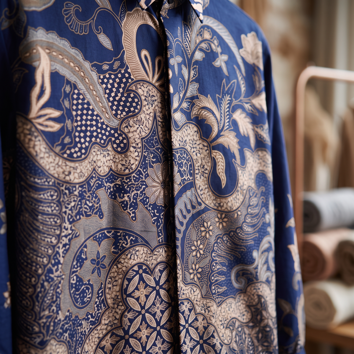 Prabu Indigo | Men | Batik Long-Sleeve Shirt
