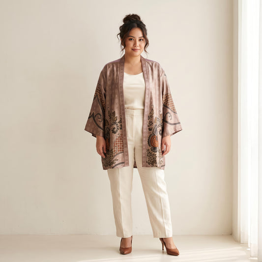 The Rosette | Batik Kimono Outerwear