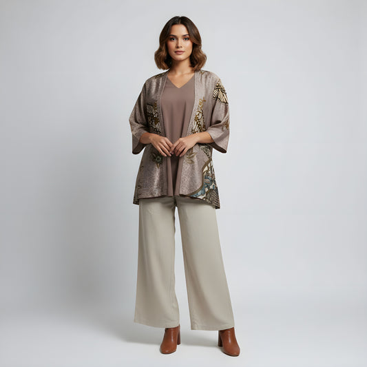 Bloom Veil | Batik Kimono Outerwear