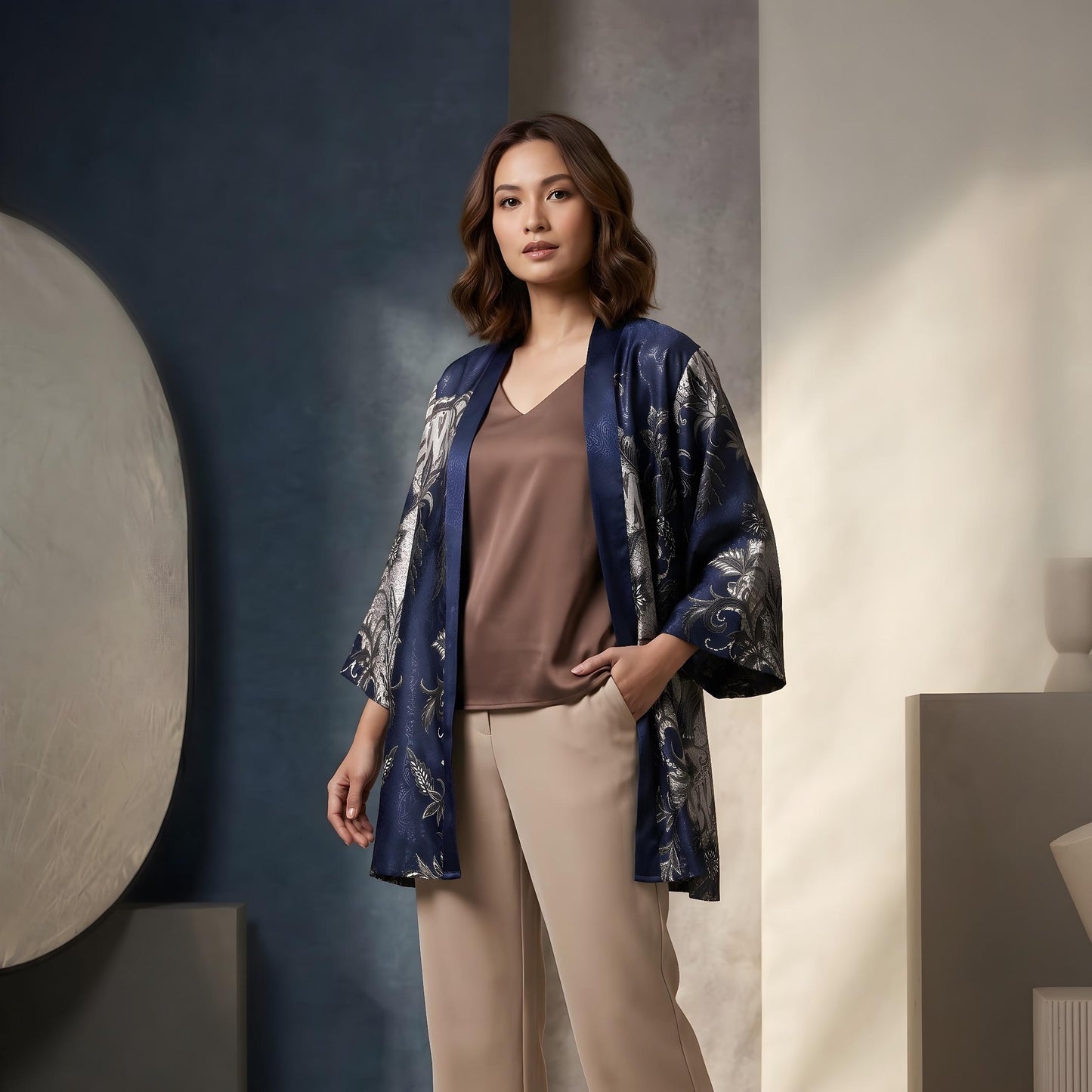 Sultanate Blue | Batik Kimono Outerwear
