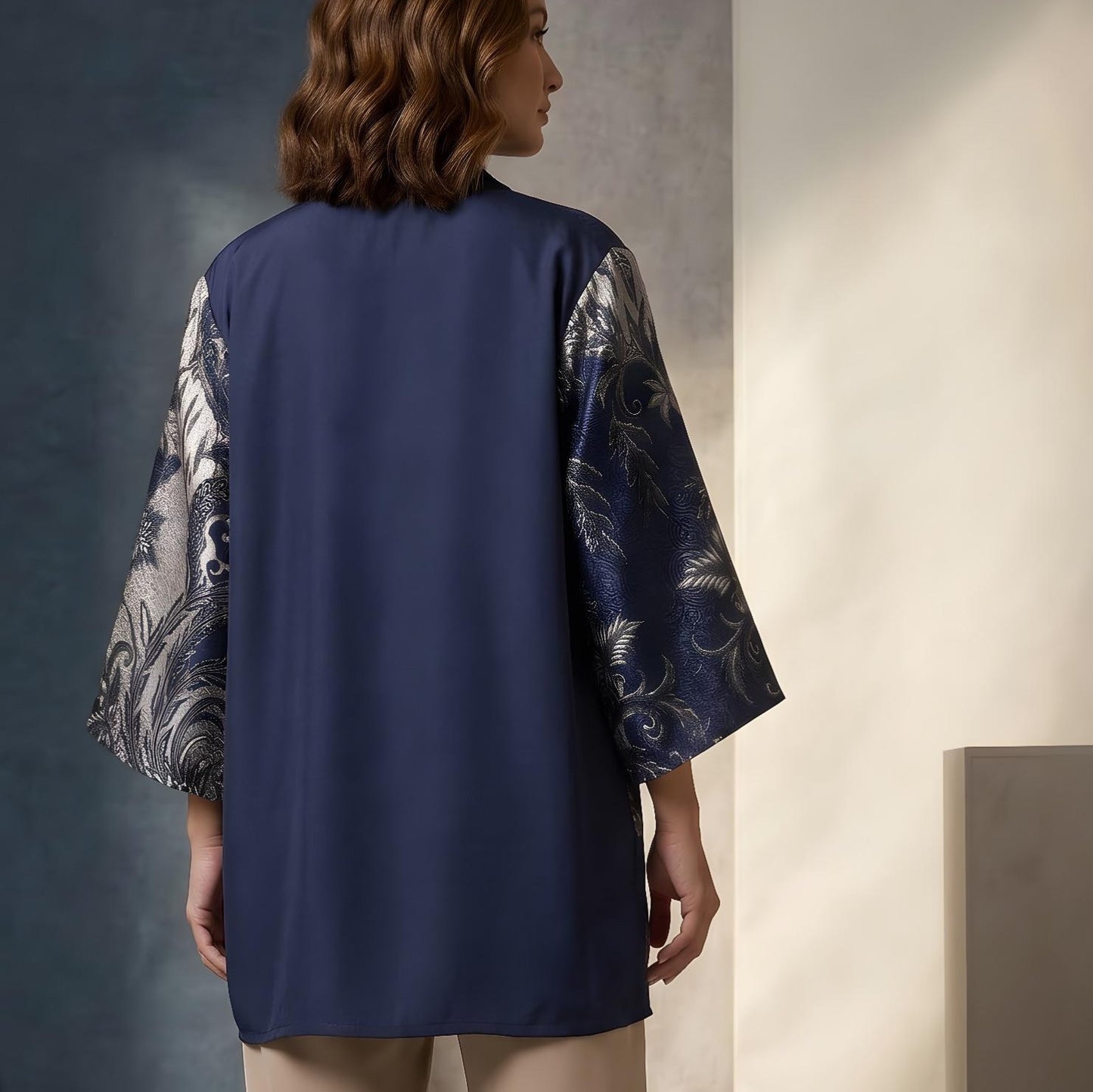 Sultanate Blue | Batik Kimono Outerwear