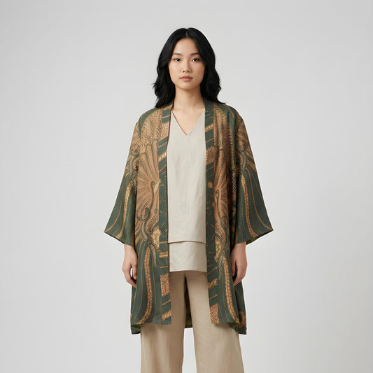 Olivia Moss | Batik Kimono Outerwear